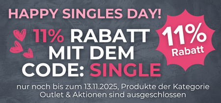 11% Rabatt mit dem Code: SINGLE
