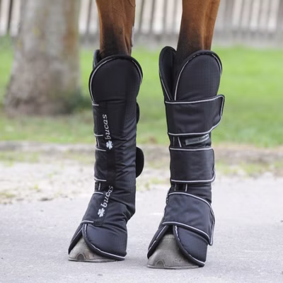 Bucas Freedom Travel Boots - black/white - Transportgamaschen