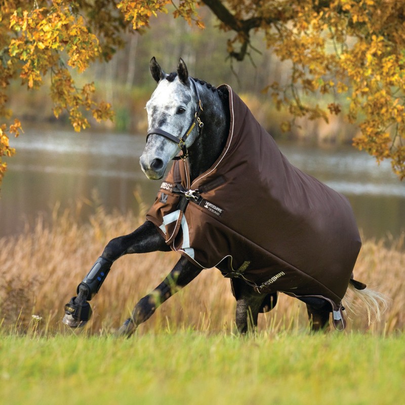 Horseware Rambo WUG Turnout Vari layer 450g medium- Chocolate with Chocolate & Cream Horseware Rambo WUG Turnout Vari layer 450g medium- Chocolate with Chocolate & Cream