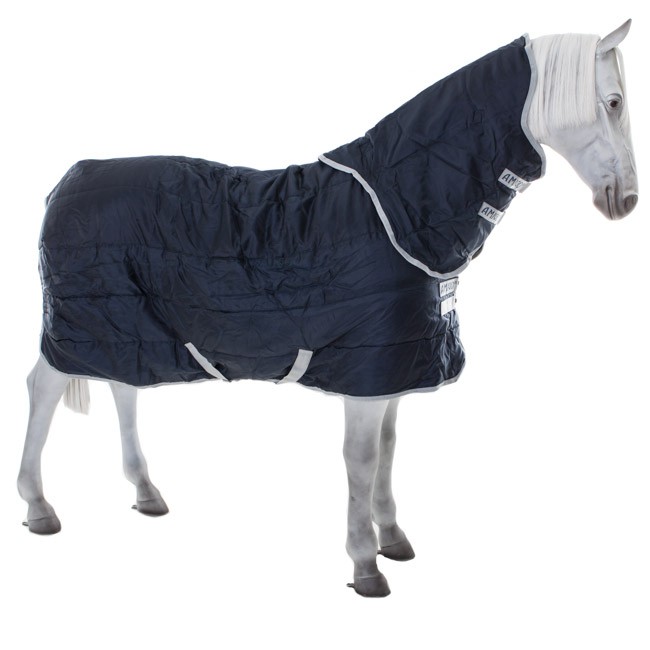 Comparer les prix de Horseware Amigo Insulator medium with Hood 200g- Marine/Gris