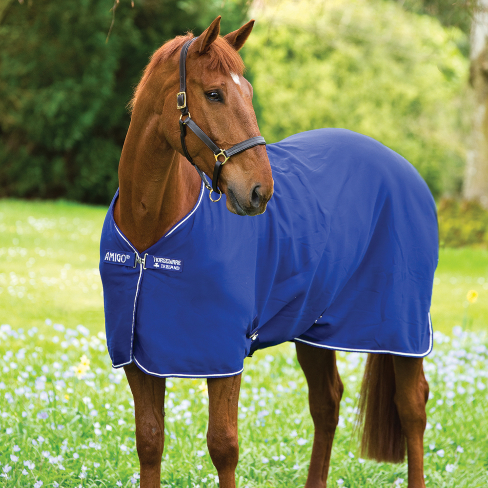 Horseware Amigo Jersey Cooler – Atlantic Blue with Atlantic Blue&Ivory