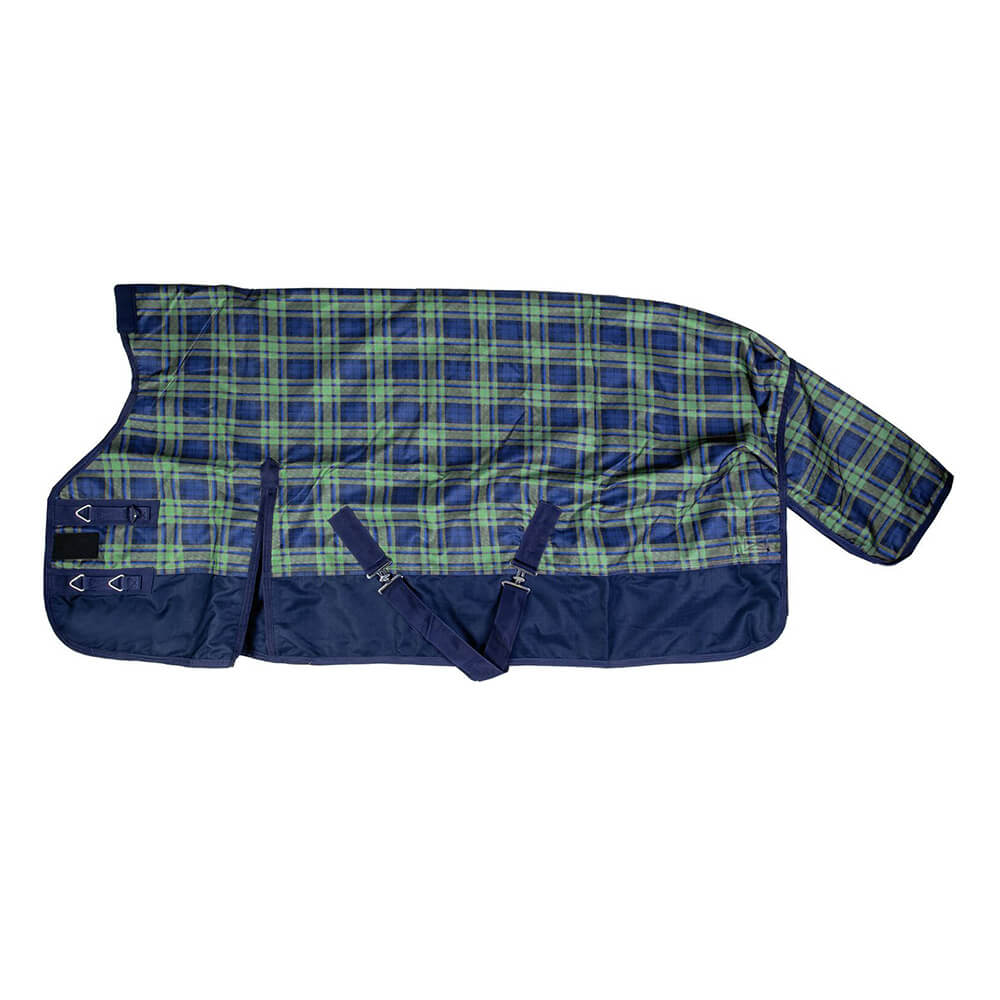 Couverture d'extérieur pour cheval col haut HKM Cleveland Karo 600D