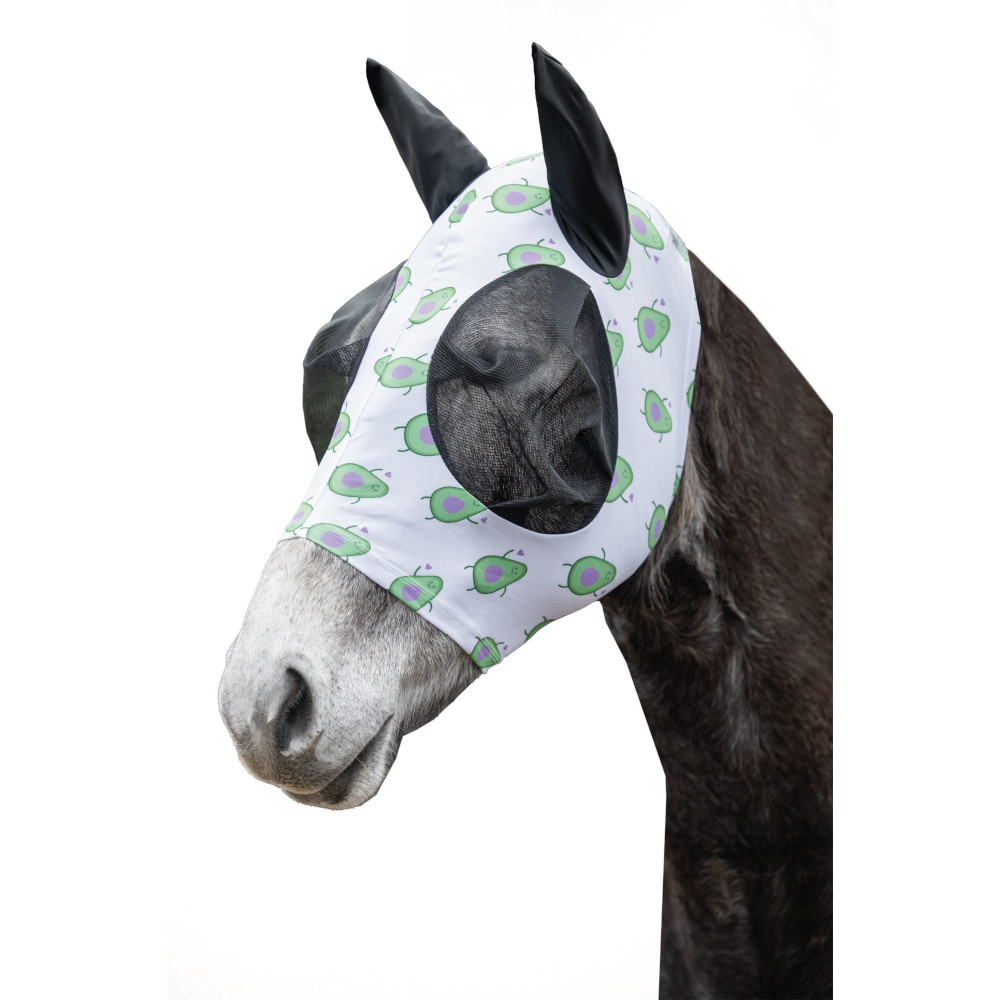 Masque anti-mouches HKM Avocado - Taille Pony