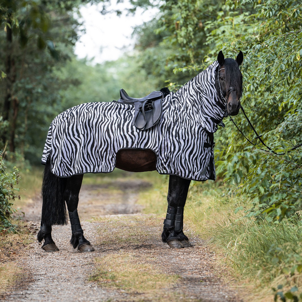 Meilleurs prix pour HKM Couverture anti-mouches de randonnée Zebra
