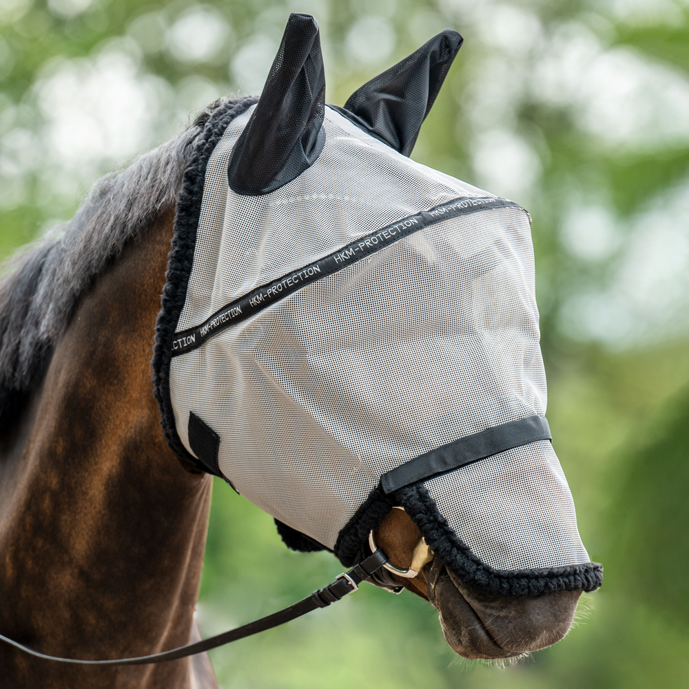 Meilleurs prix pour HKM Masque anti-mouches avec protection amovible des naseaux