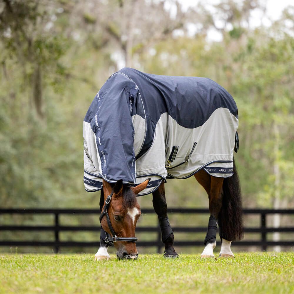 Meilleurs prix pour Couverture anti-mouches pour cheval imperméable avec couvre-cou LeMieux Arika Shower-Tek