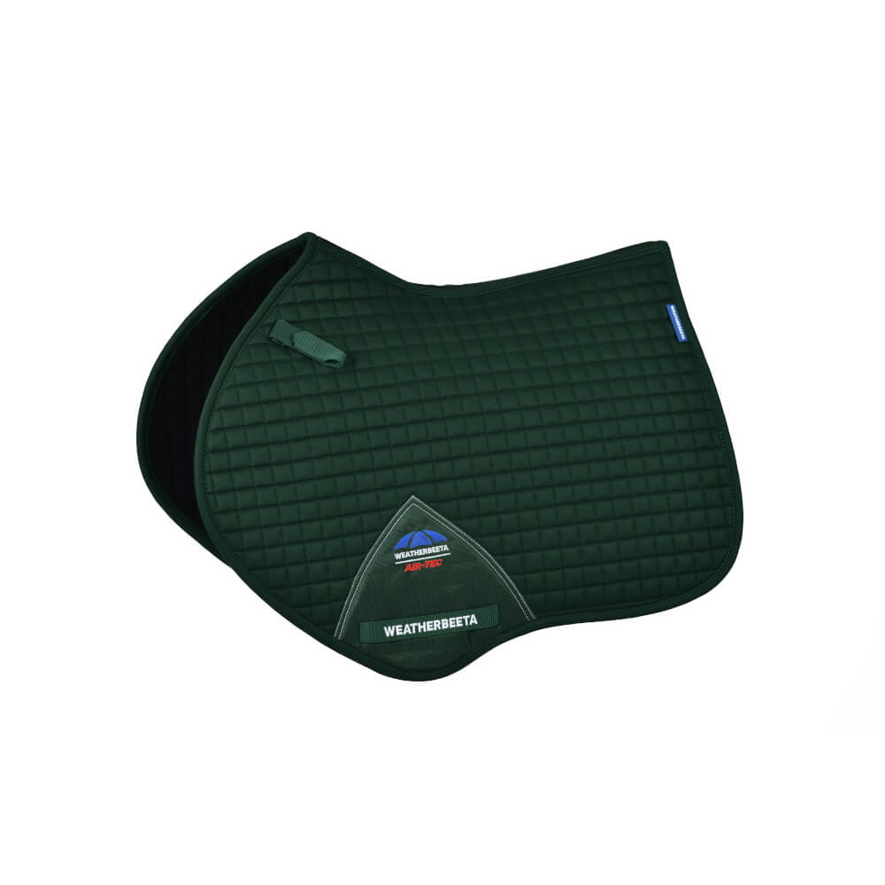 Tapis de selle Weatherbeeta Prime Air-Tec Jump Shaped - Taille L - Vert