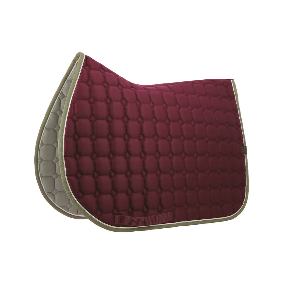 Tapis de selle EQUITHÈME Orion - Couleur : prune  Taille : cheval