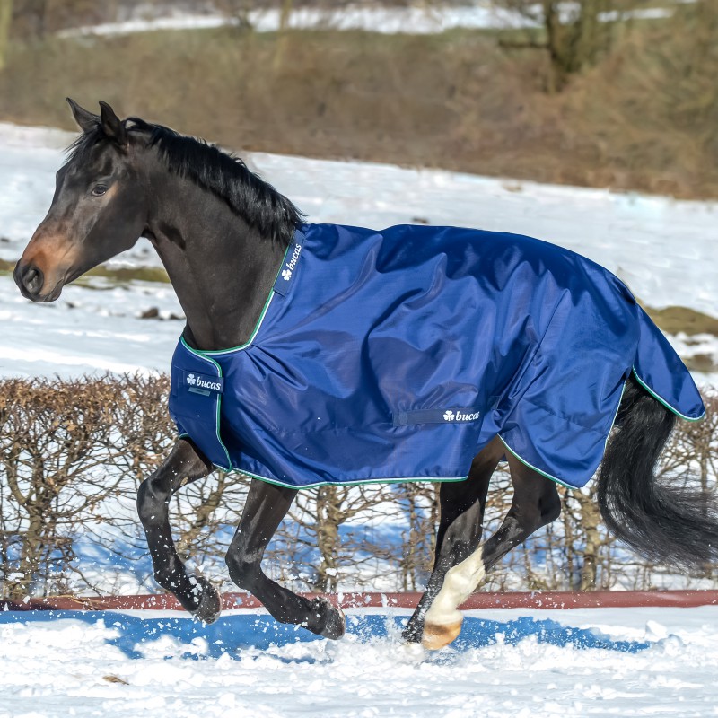 Bucas Smartex Turnout Extra Big Neck 300g blue HorSeven