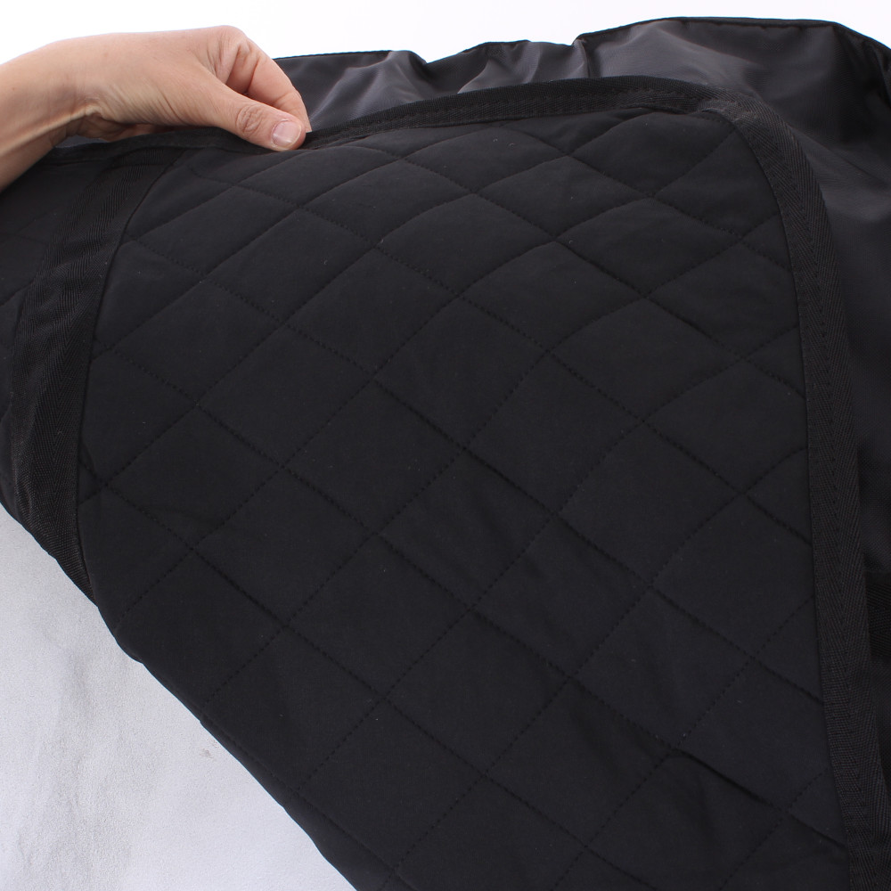 Back On Track Sitzkissen Minidecke - 50x68 Cm - Schwarz - Mit Welltex-Material - Für Mensch & Tier - Wärmereflexion