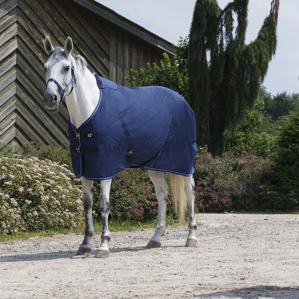 Meilleurs prix pour Equithème STABLE RUG 1000D 150g - Marine