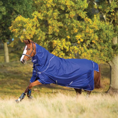 Horseware Amigo Hero 900D Plus Lite 0g - Atlantic Blue/Ivory