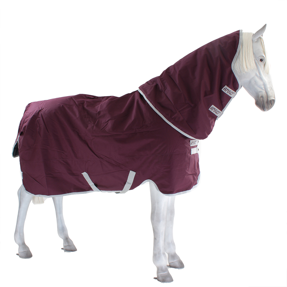 Comparer les prix de Horseware Amigo Hero Ripstop Plus Medium 200g - Fig/Silver