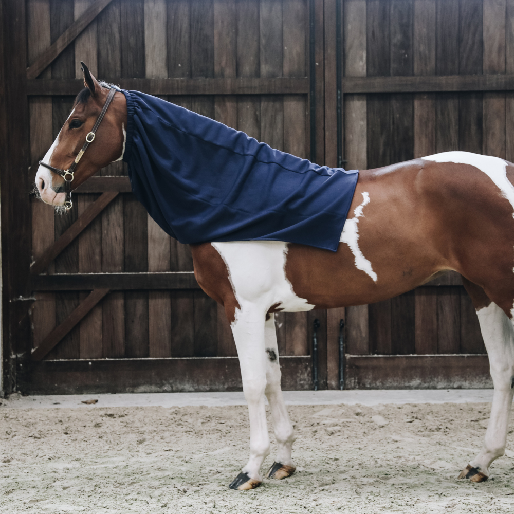 Kentucky Horsewear Cooler Fleece Horse Scarf – navy