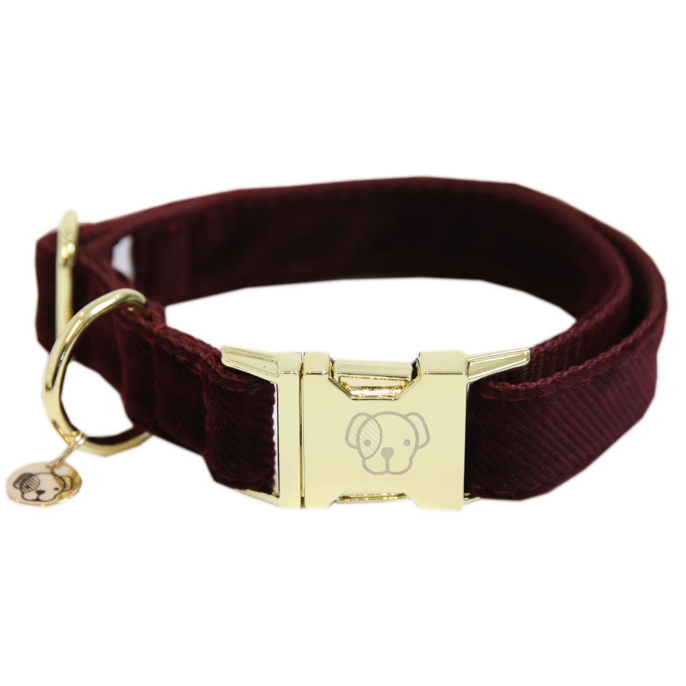 Comparer les prix de Kentucky Dogwear collier Dog Collar "Corduroy" - Bordeaux