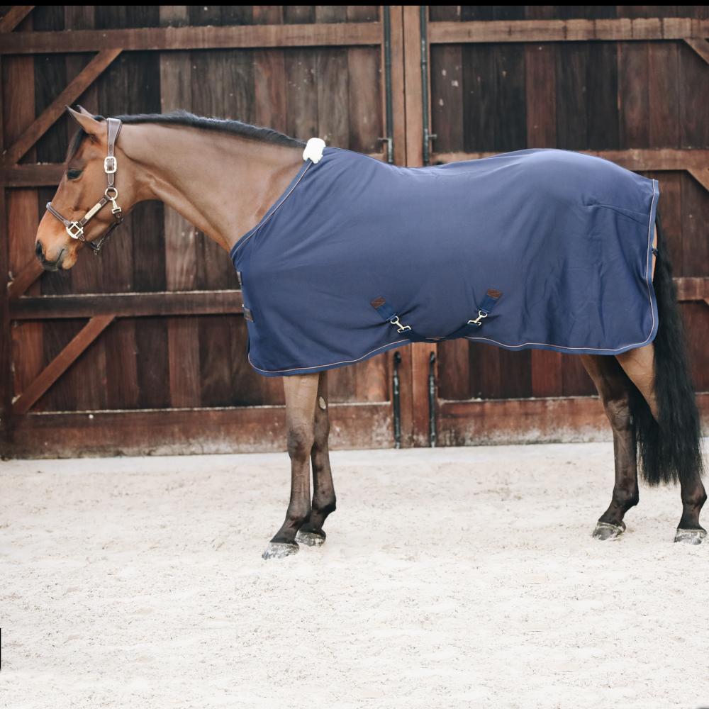 Meilleurs prix pour Kentucky Horsewear Cooler Fleece Rug Tiny - Bleu marine