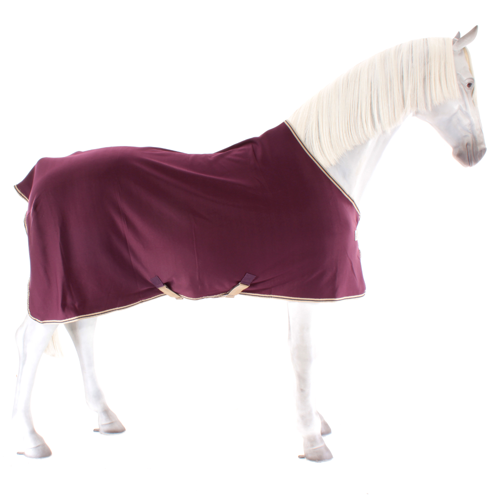 Abschwitzdecke Fig/Navy Horseware Amigo Jersey Cooler 