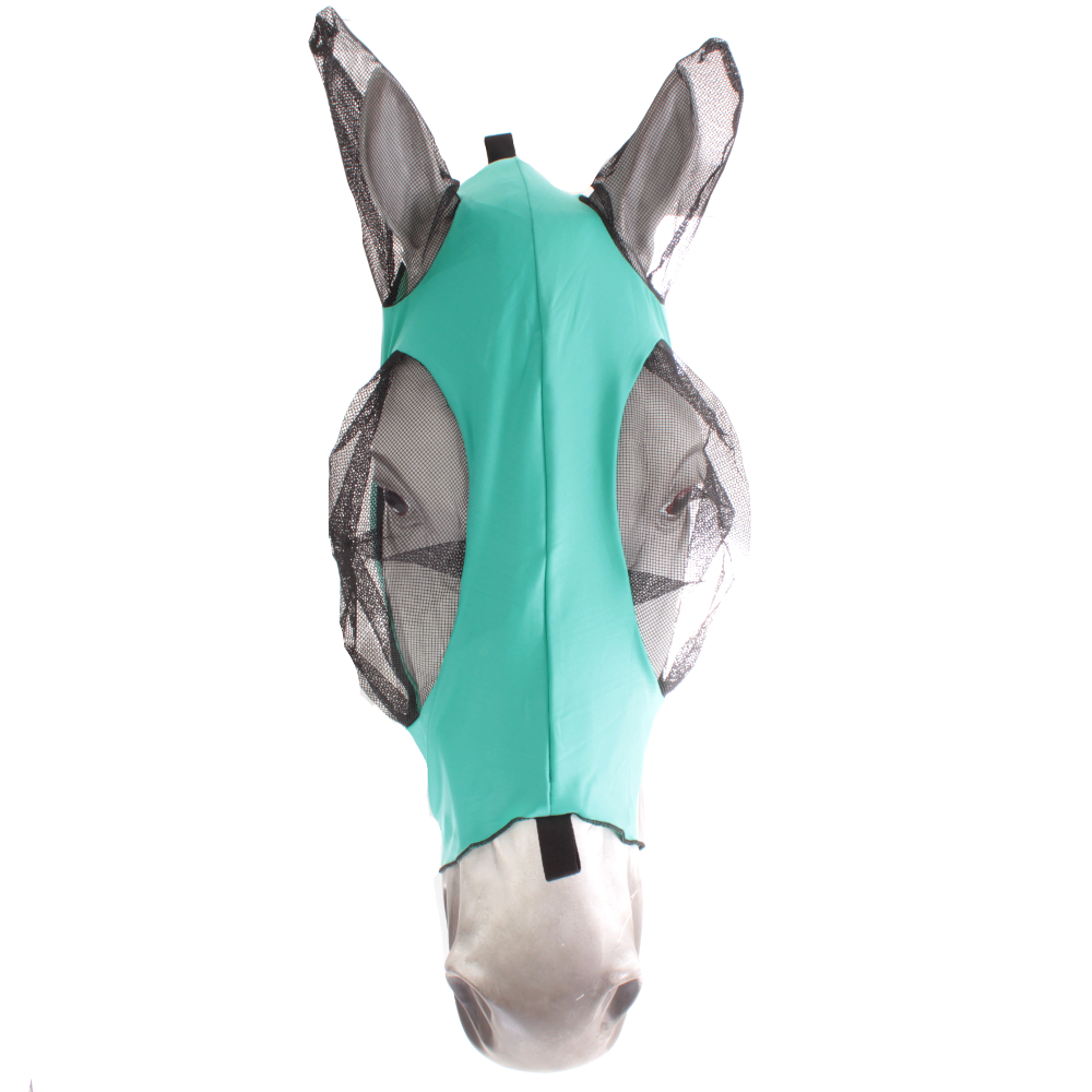 Weatherbeeta Stretch Fliegenmaske mit Ohrenschutz - turquoise
