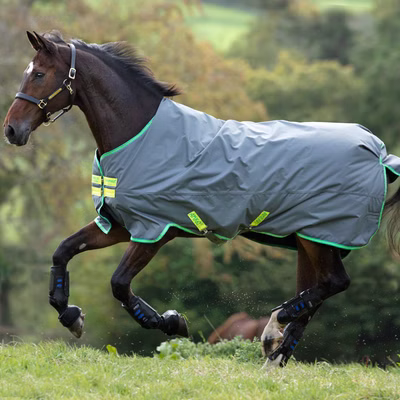 Horseware Amigo Hero 900D Turnout Medium 200g - Grey/Green