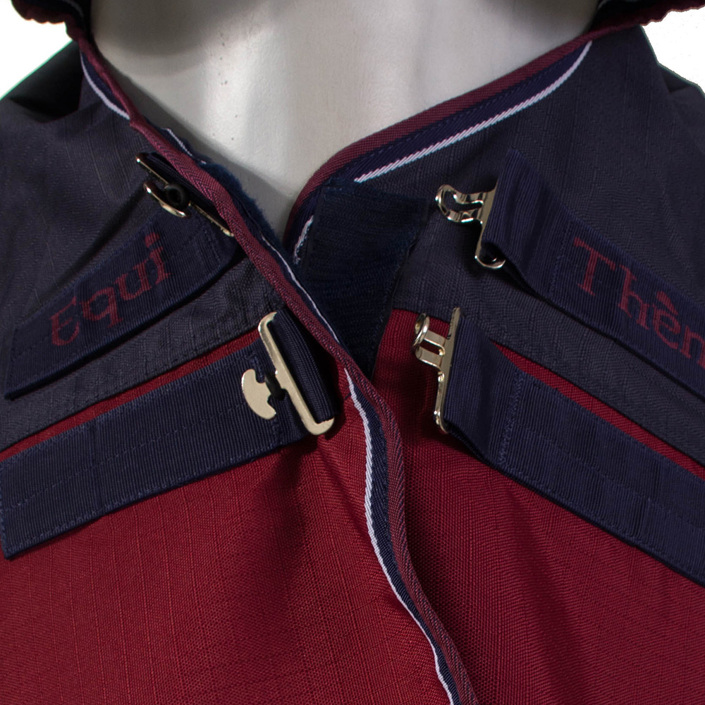 Comparer les prix de Equithème Tyrex 1200D High Neck 150g - marine/bordeaux