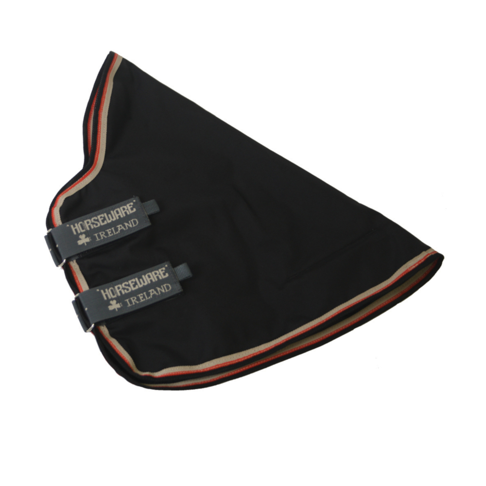 Meilleurs prix pour Horseware Rambo Supreme Hood 250g - Noir/Orange