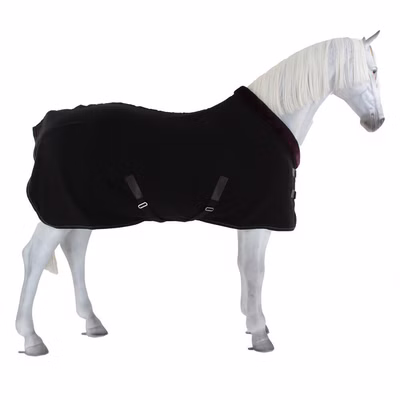 Equithème Teddy Polarfleecedecke - schwarz/braun